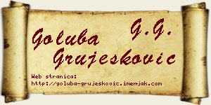 Goluba Grujesković vizit kartica